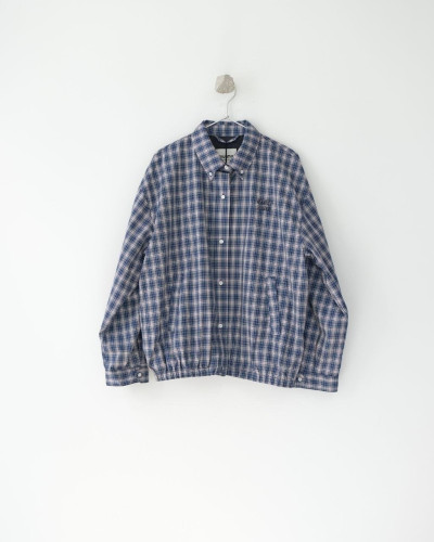 💕 미*** 25 깅엄 체크 라이트 블루종 자켓 - 수입