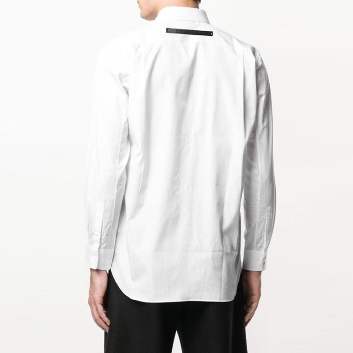 💕 보** 레더패치 솔리드셔츠