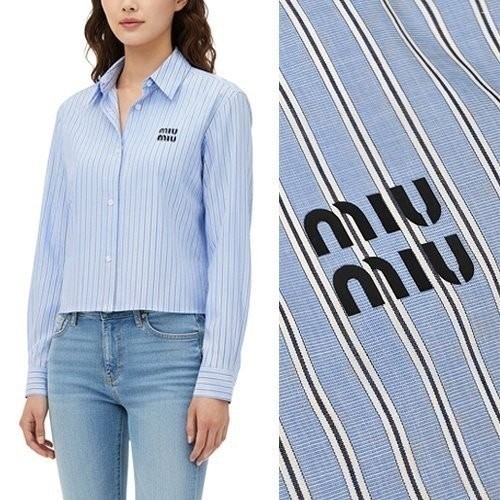 💕 미*** 세미크롭 셔츠