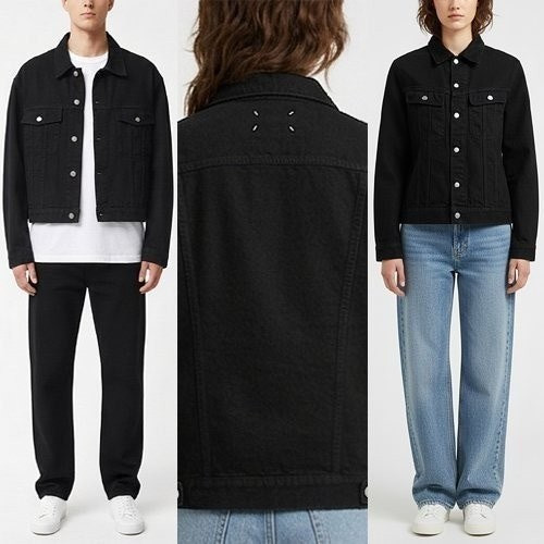 💕 메* 마르지엘라 블랙 데님자켓