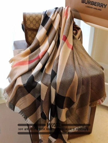 💕 버** 미니멀 체크 양면 머플러