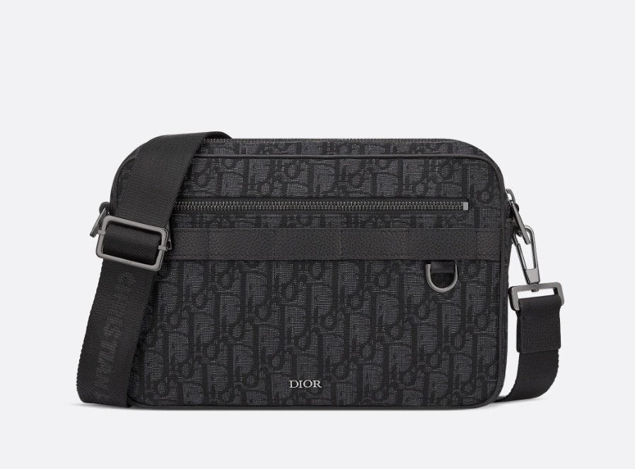 💕 디* 사파리 맥시 메신저 백 ㅡ블랙 Dior Oblique 자카드 ❤️풀박스❤️