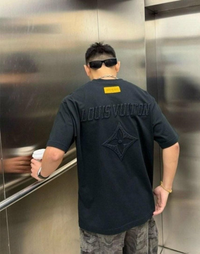 💕 루* 센터자수 반팔 티셔츠