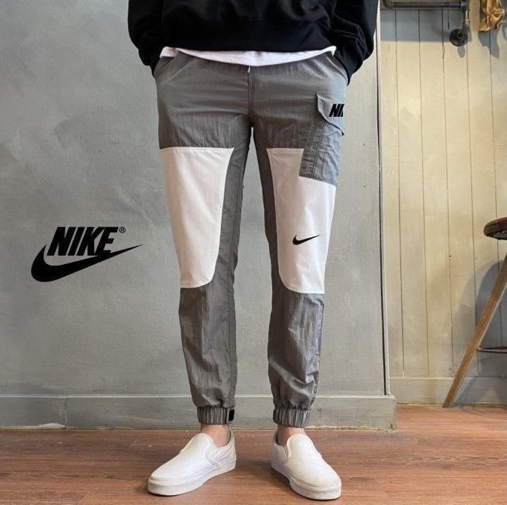 💕 나** 원포켓배색 아이스 나일론 조거팬츠