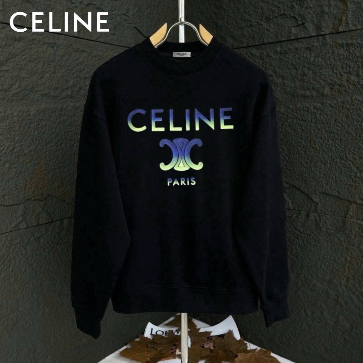 💕 셀** 벨루어 파리스 레인보우 맨투맨