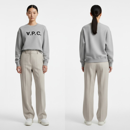 아페쎄 VPC 벨벳 로고 맨투맨