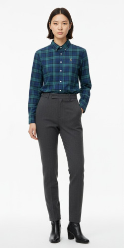 POLO 체크드 셔츠