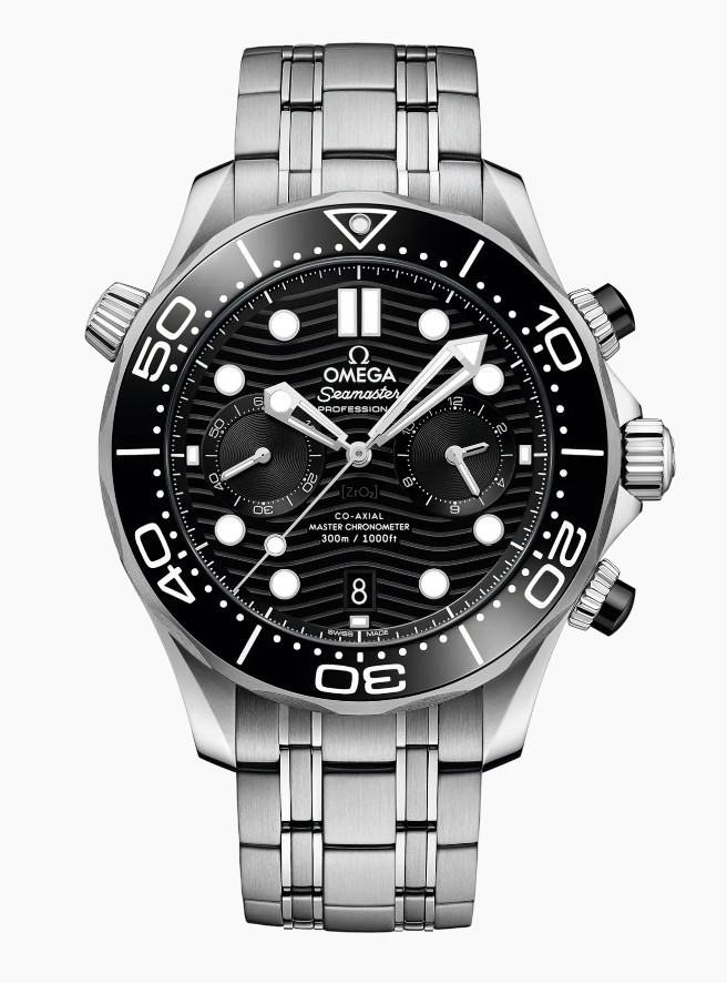 오*메가 코액시얼 씨마스터 다이버300M 블랙다이얼