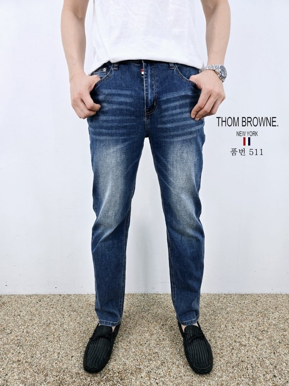 톰 511 시크릿밴딩 딥인디고블루 스트레이트진 222