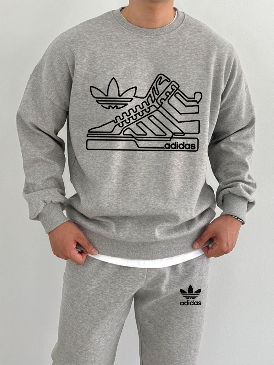 불꽃 로고 봄 조거 세트 185