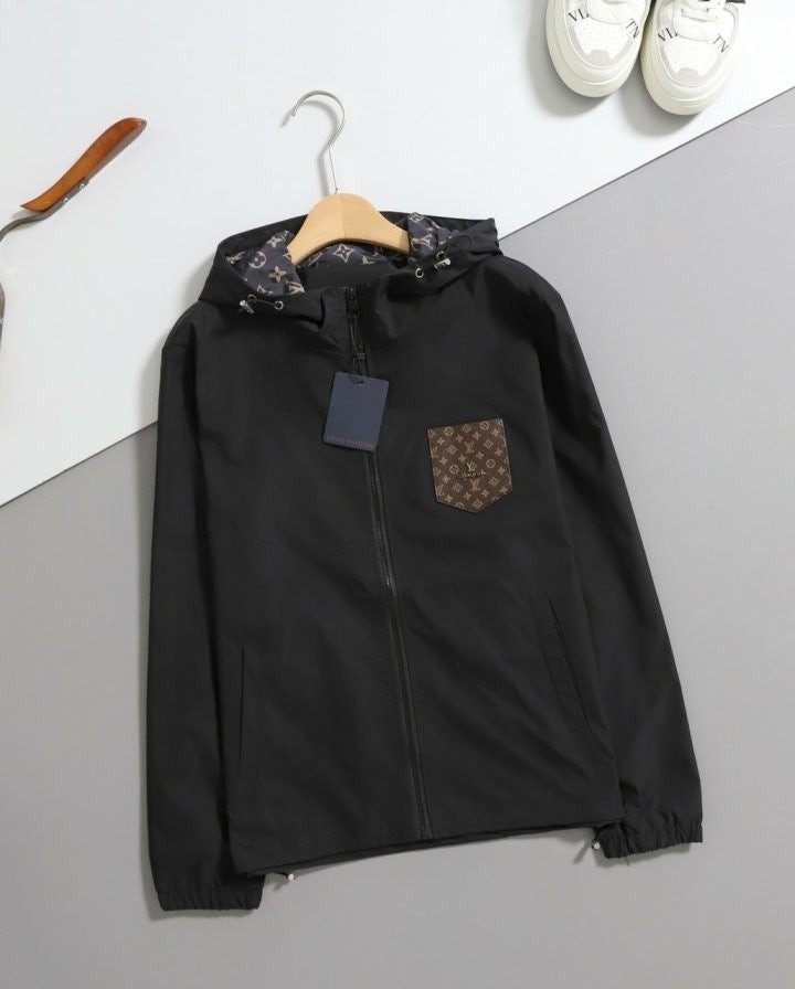 *빅사이즈 추가* 모노그램 후드 윈드브레이커 LOU-2658
