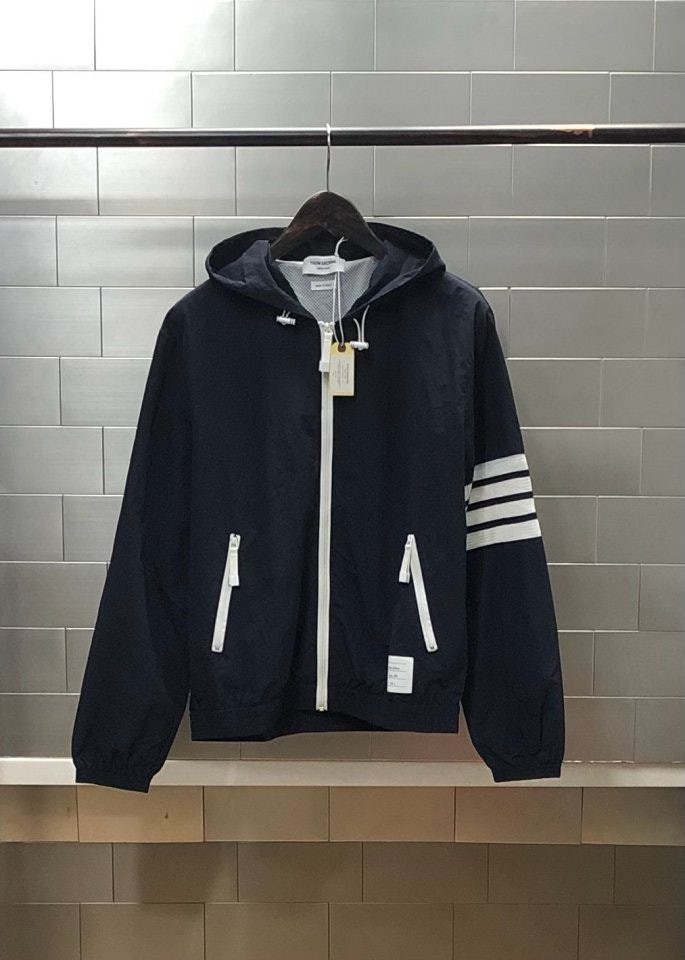 립스탑 메시 4BAR 후드 자켓 네이비 TM-4060