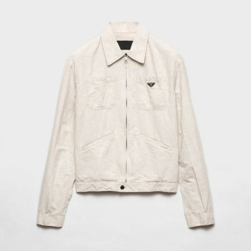 내츄럴 샴브레이 블루종 재킷 PR-3721