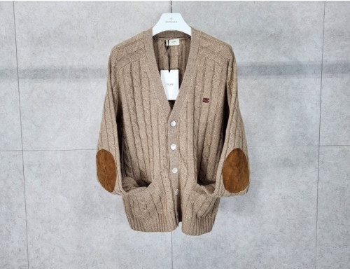 캐시미어 트리옹프 로고 케이블 가디건 CEL-985