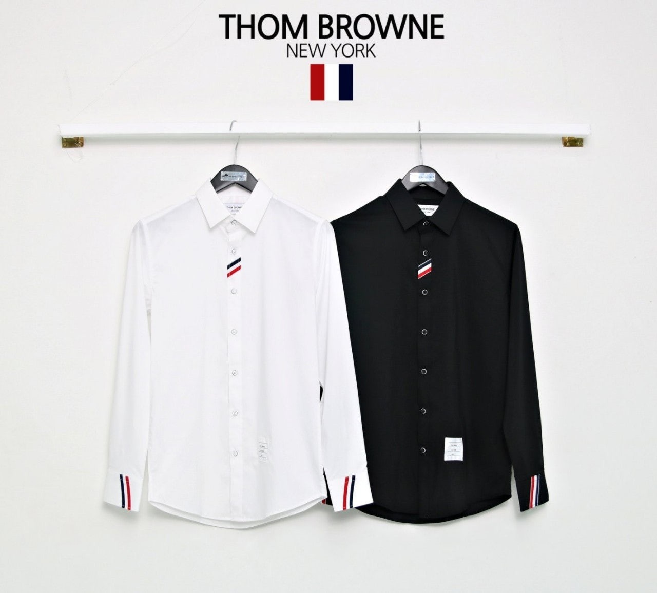 포인트 숏삼선 셔츠 TM-3945