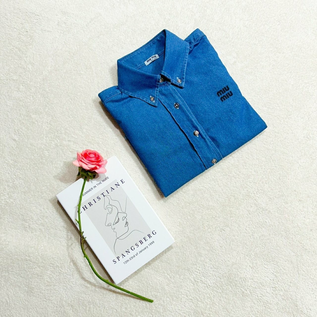 여성 크롭 데님 셔츠 MU-691