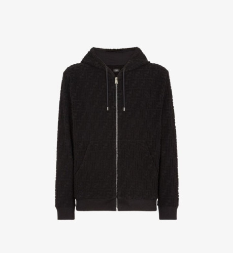 Z005 블랙 FF 테리 스웨트 후드집업 FF-759