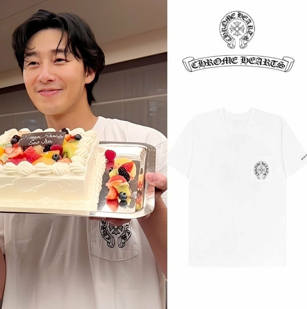 말굽 포켓 (G.DRAGON) 커플 반팔티셔츠 화이트 CR-731