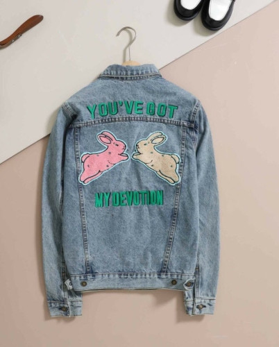 여성 YOU'VE GOT MY DEVOTION 버니 데님 재킷 GU-3268