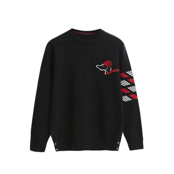 스카프 도그 니트 스웨터 TM-4054