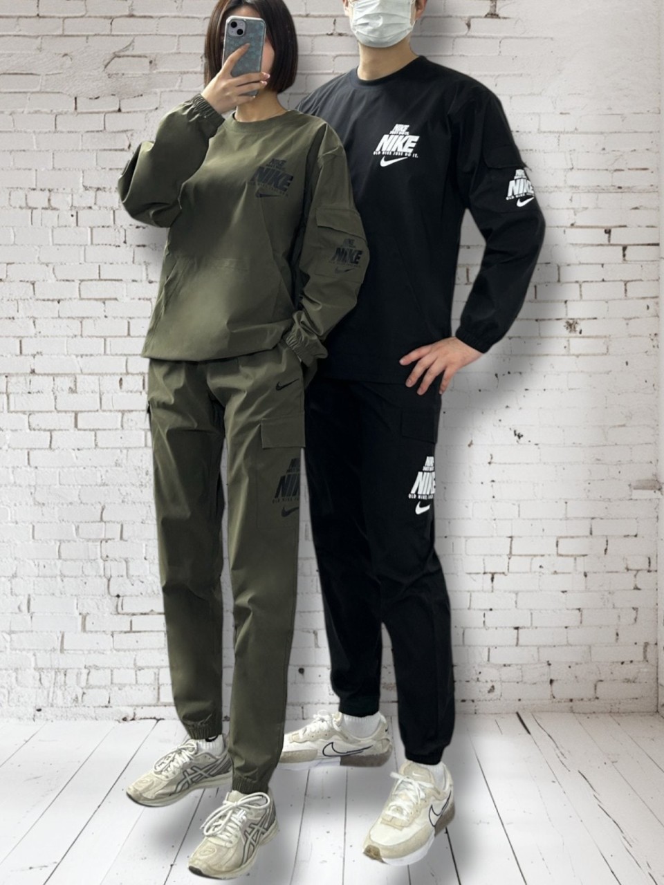 포켓 아노락 맨투맨셋 (P-9735)