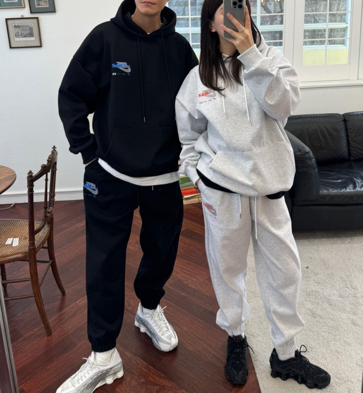 고밀도 쭈리후드셋업 NK-3613