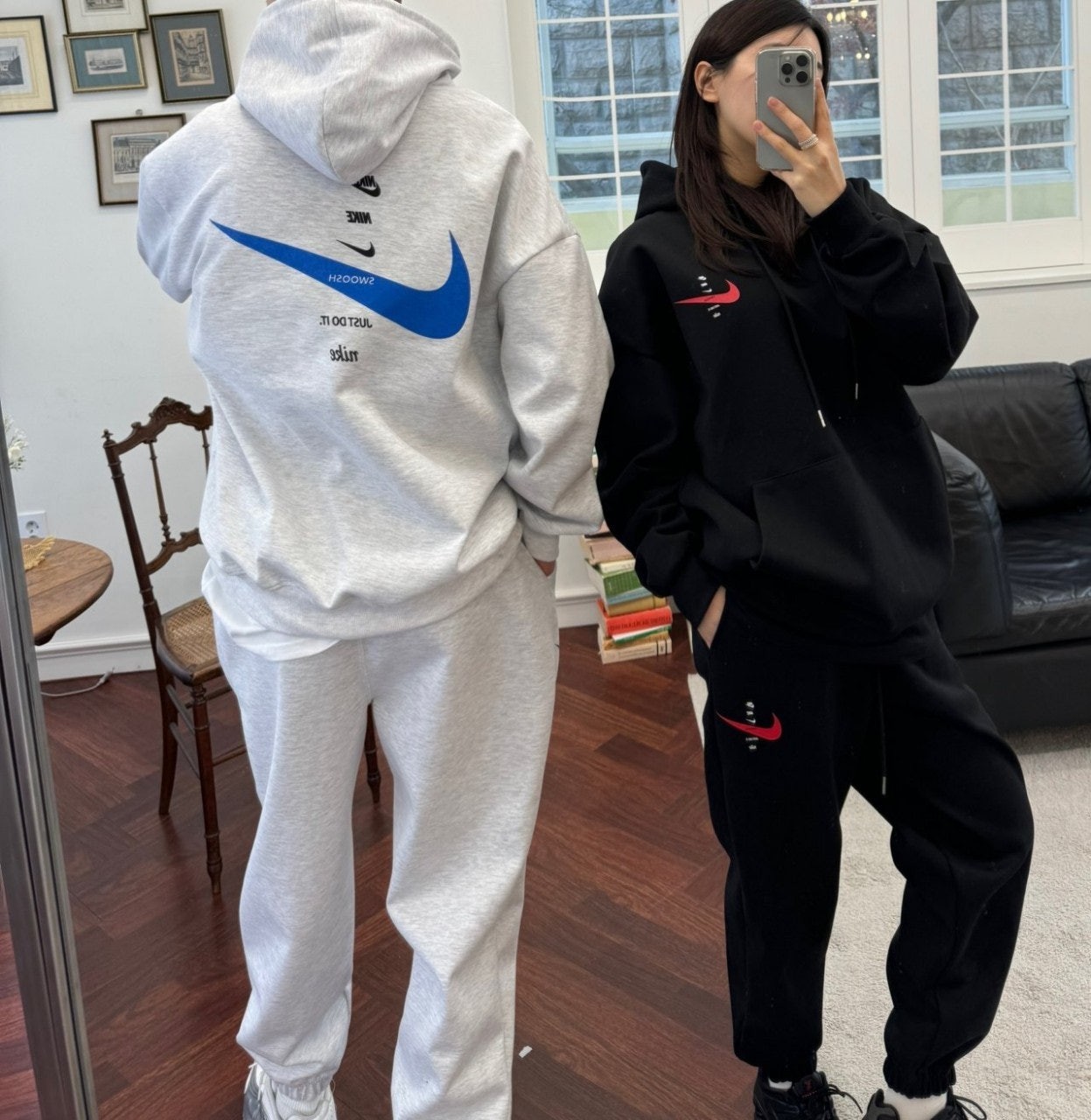 플러쉬 고밀도쭈리 합포 후드셋업 NK-3543