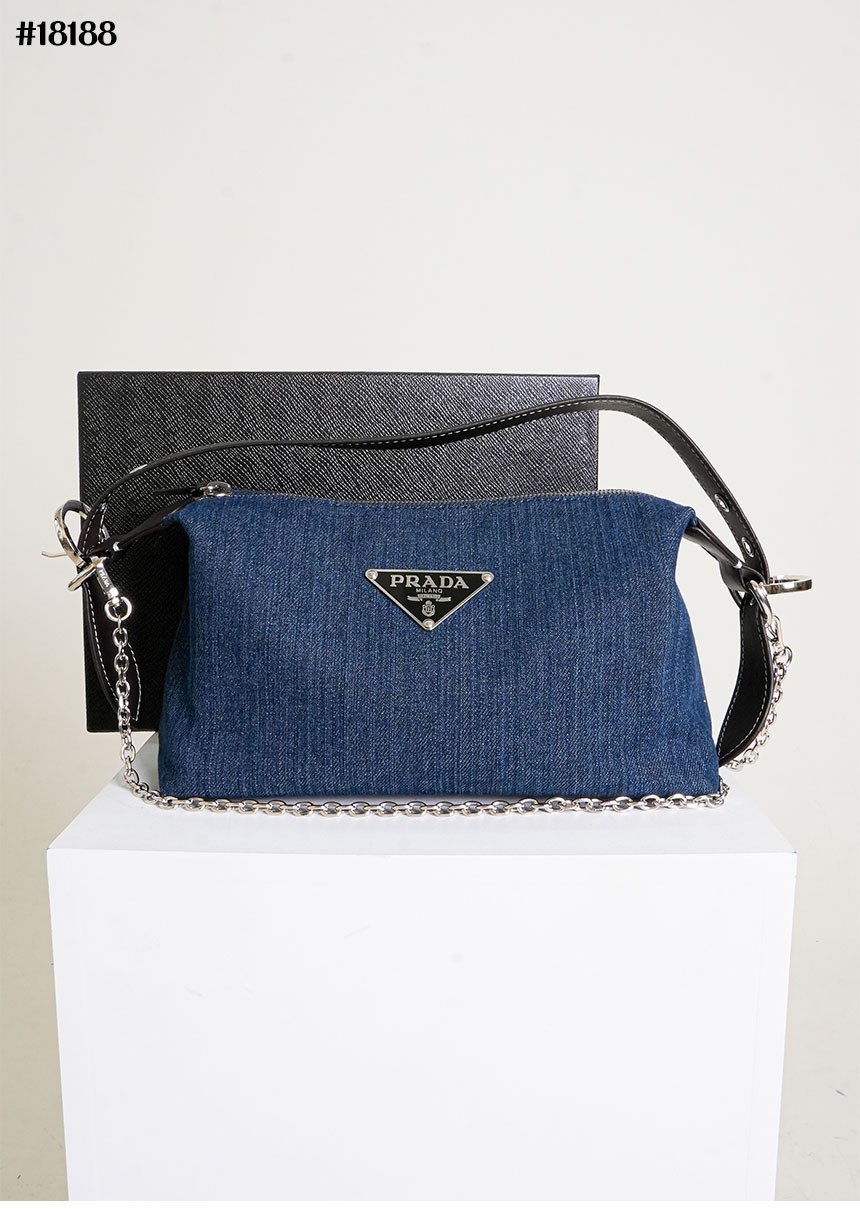 🔆 [PRADA] 프라다 블루 인 데님 체인백 🔆