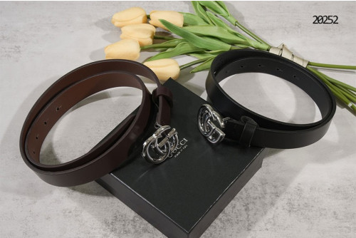 🔆 [GUCCI] 구찌 유광 실버 GG 로고 버클 벨트 🔆