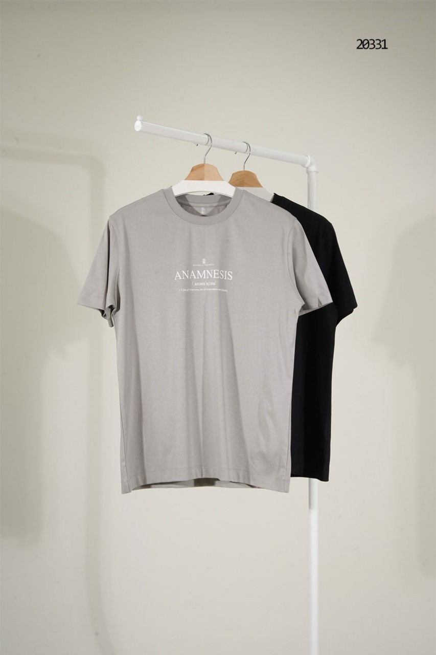 🔆 [BRUNELLO CUCINELLI] 브루넬로 쿠치넬리 레터링 로고 실켓 티셔츠 🔆