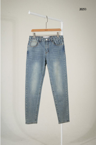 🔆 [DIOR] 크리스찬 디올 오블리크 포켓 브라운 레더패치 데님 진 🔆