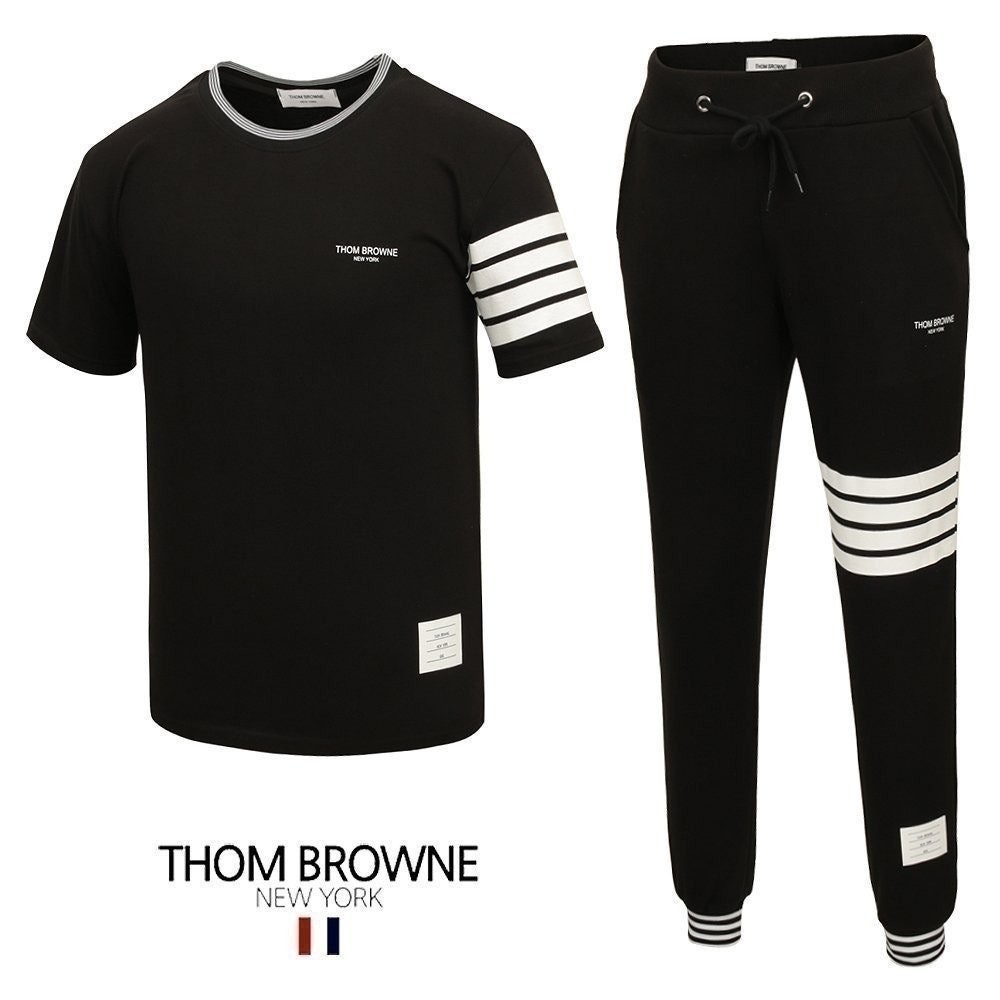 💕 톰* 사선 시보리 반팔 & 긴바지 셋업