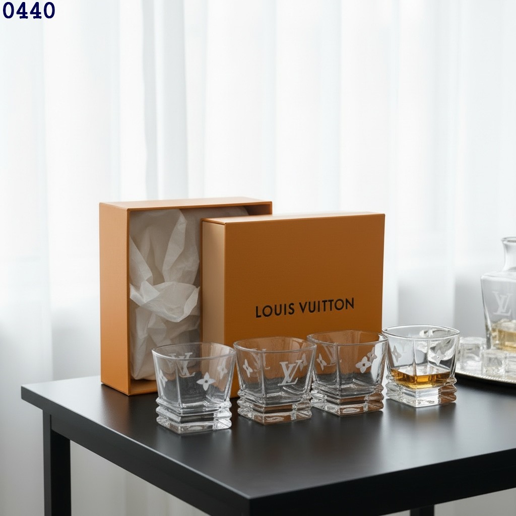 👹루이비통 모노그램 사각스퀘어 글라스 4종 세트👹