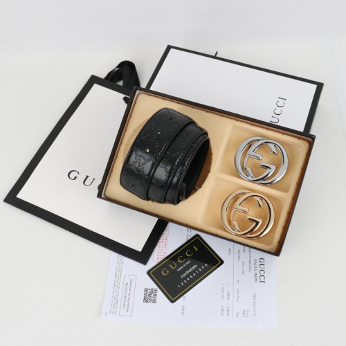 👹구찌 투버클 컷팅 GG유광패턴 벨트 G001👹