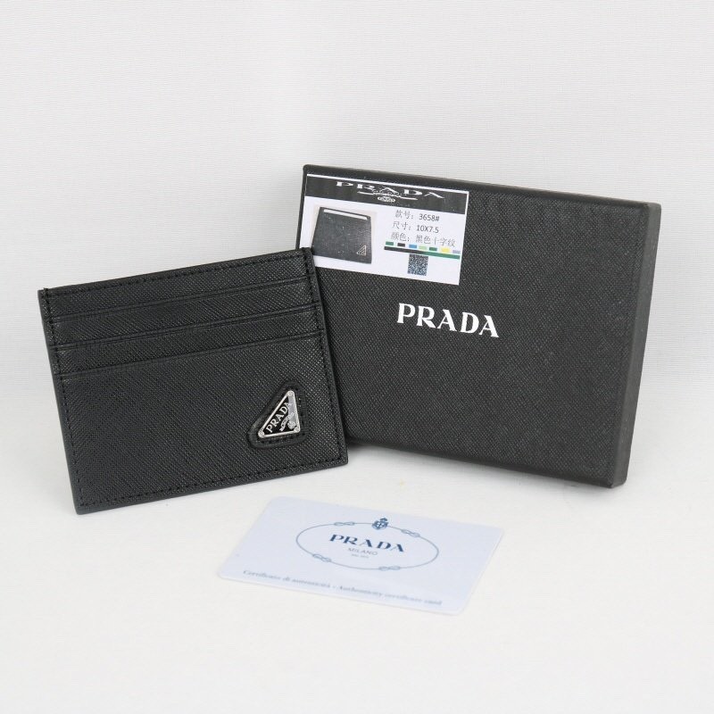 👹프라다 3658 사피아노 삼각로고 카드지갑👹