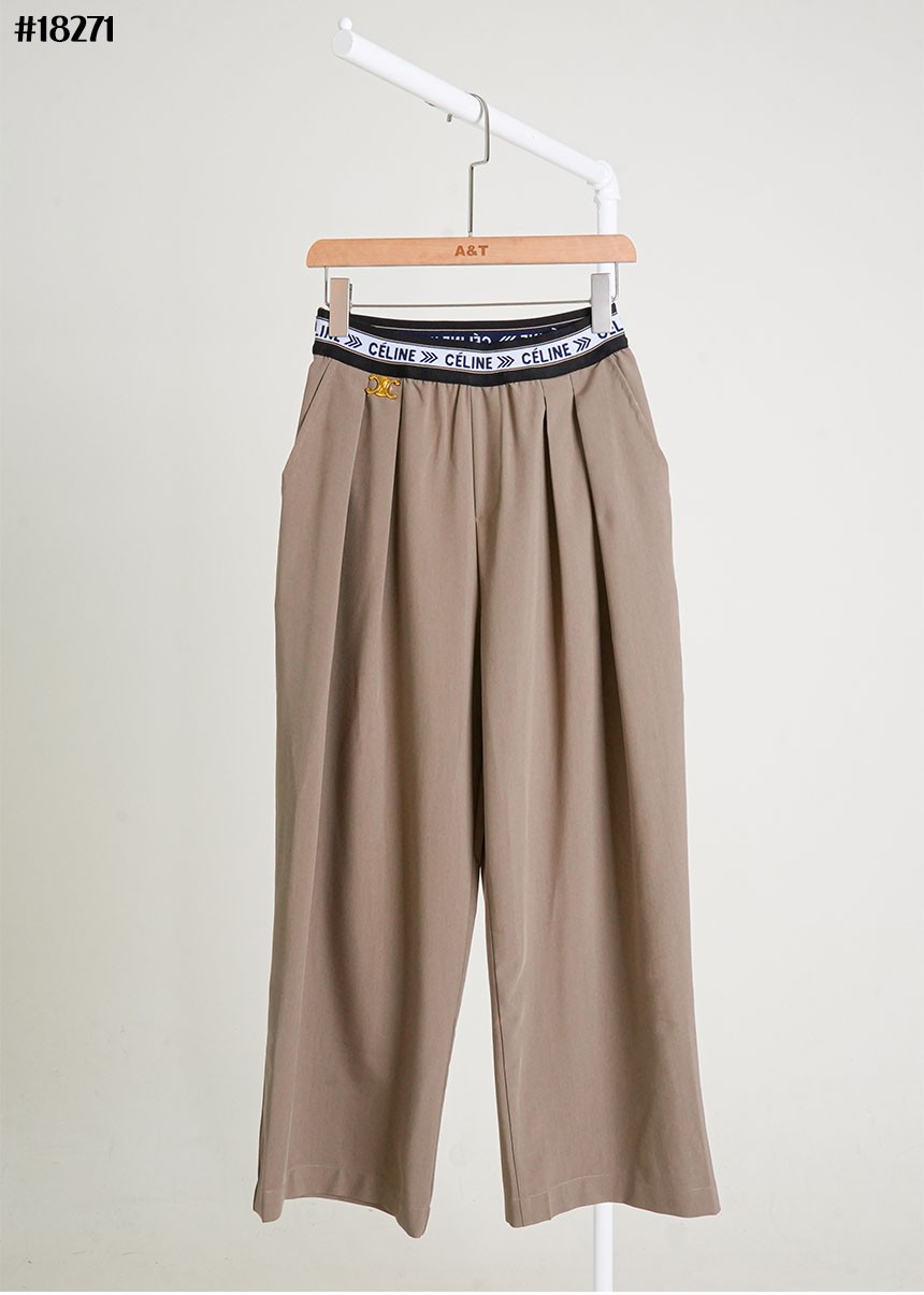 🔆 [CELINE] 셀린느 트리옹프 핀턱 와이드 밴딩 팬츠 🔆