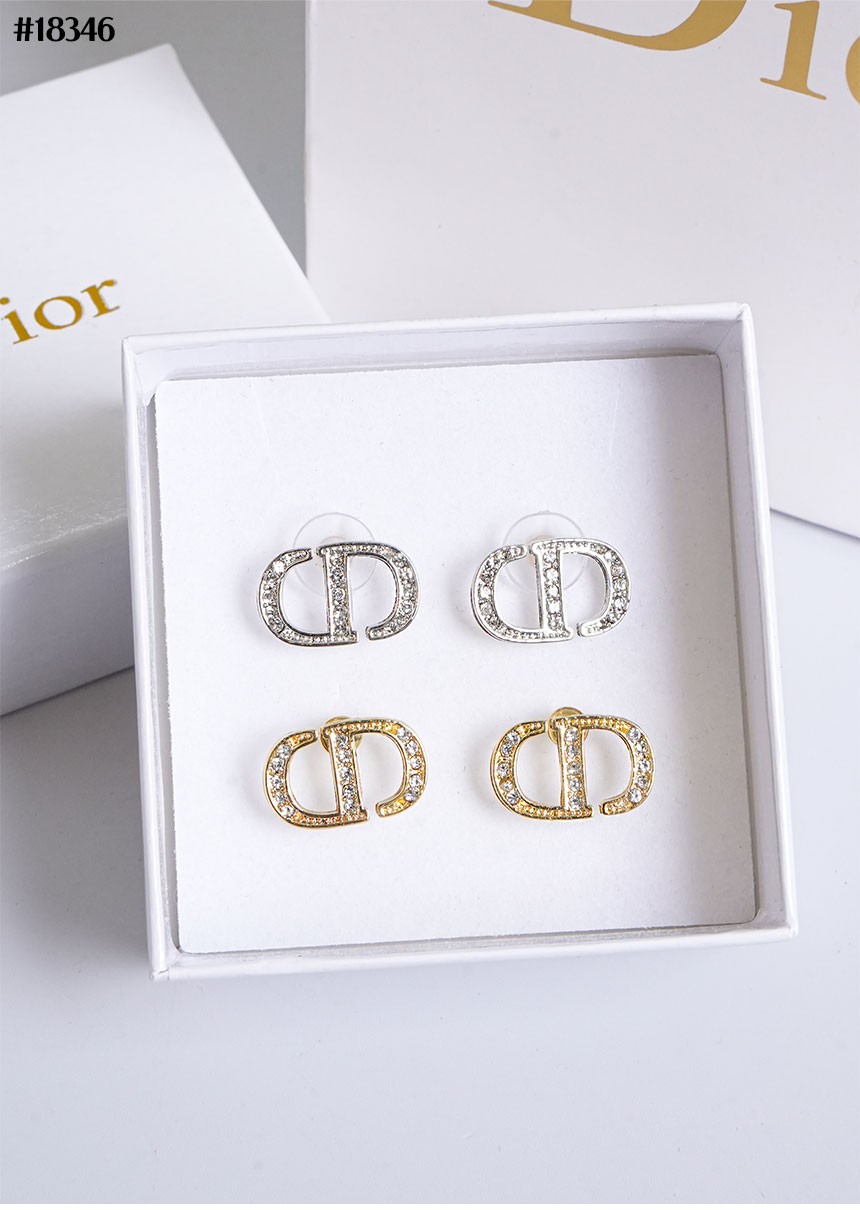 🔆 [DIOR] 크리스찬 디올 펄 크리스탈 CD 이어링 🔆