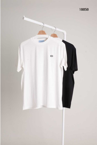 🔆 [PRADA] 프라다 스틸로고 반팔 라운드티셔츠 🔆