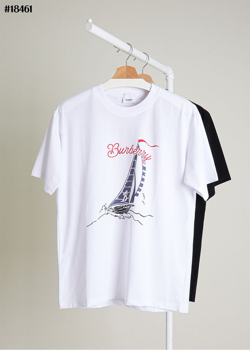 🔆 [BURBERRY] 버버리 보트 프린팅 숏 슬리브 그래픽 티셔츠 🔆