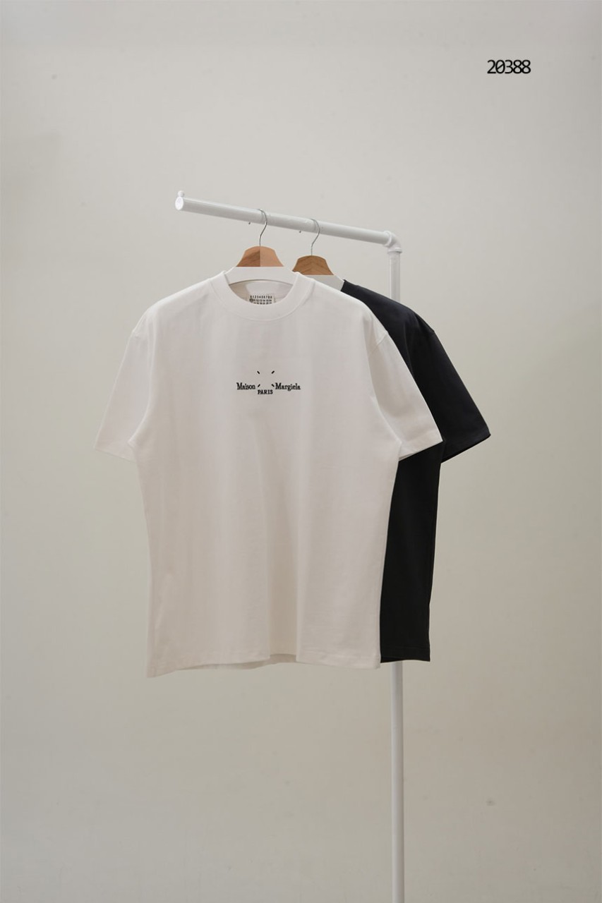 🔆 [Maison Margiela] 메종마르지엘라 자수 로고 코튼 반팔 티셔츠 🔆