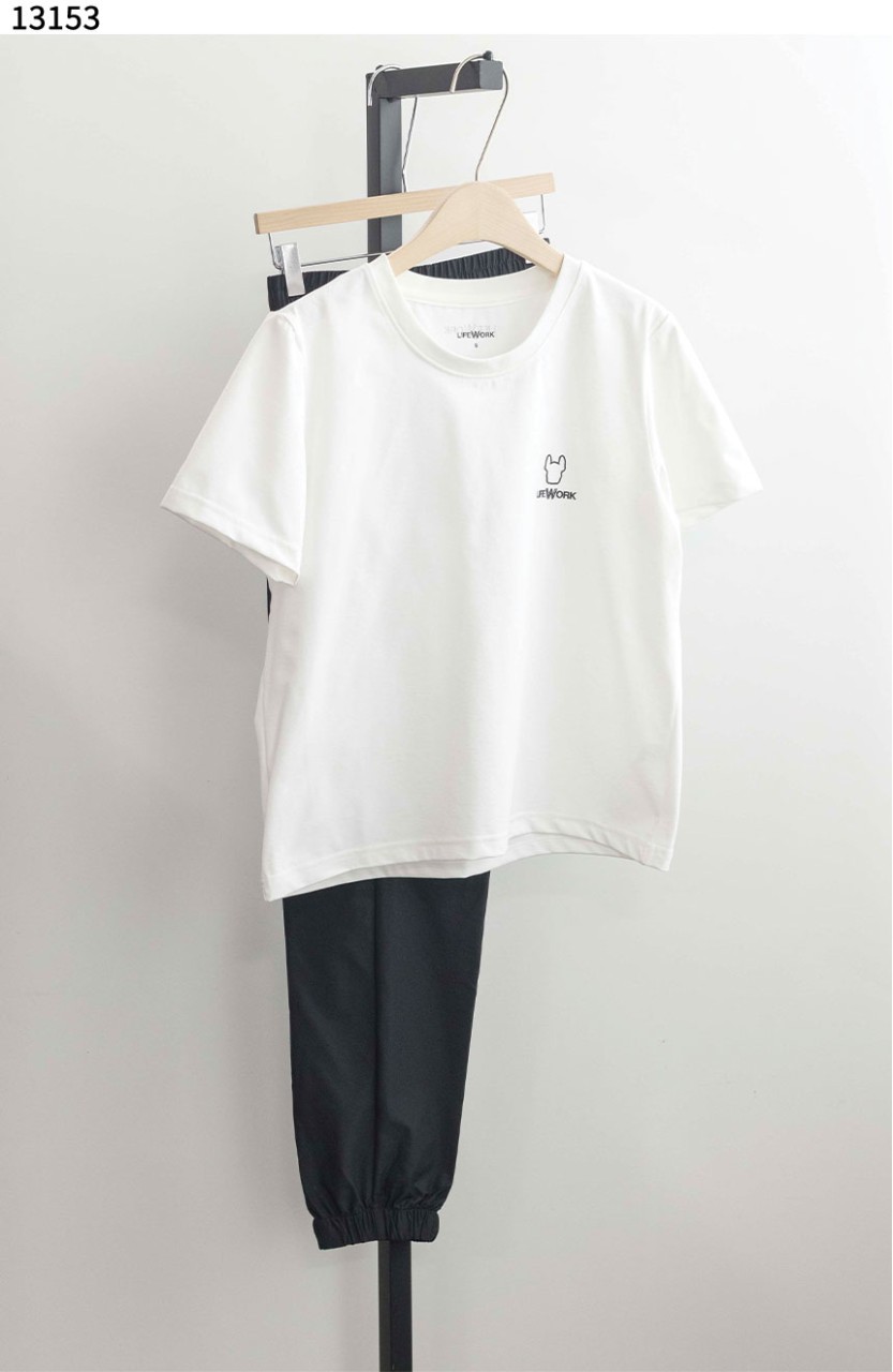 #라이프워크 [LIFE WORK] 베이직 반팔 티셔츠 조거팬츠 셋 신상입고💢 #세트 #13153