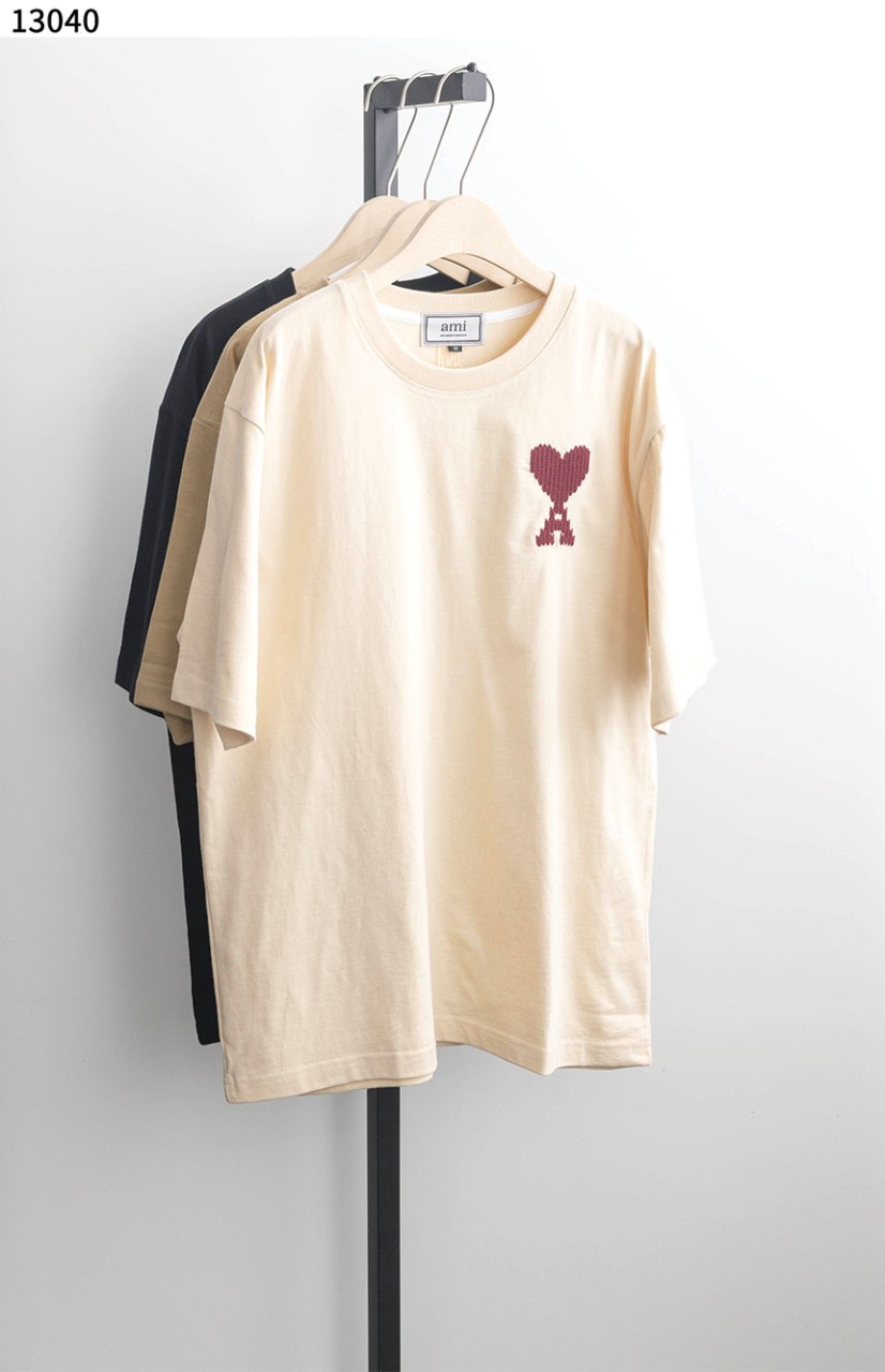 #아미 [AMI] 드 꾀흐 코튼 티셔츠 신상입고💢 #상의 #티셔츠 #13040