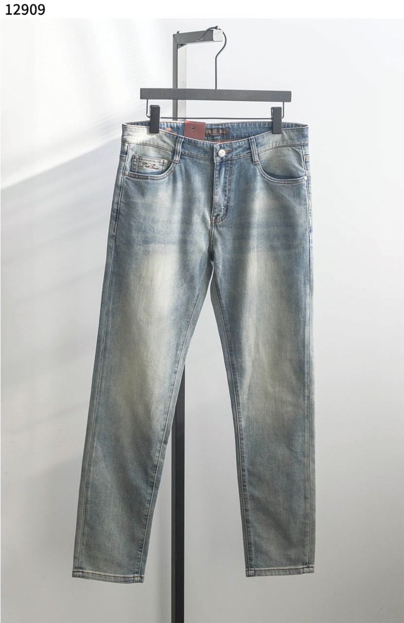 #로로피아나 [LOLO PIANA] 연청 워싱 브라운로고 데님 신상입고💢 #하의 #팬츠 #12909