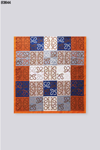 🍀 [LOEWE] 로에베 아나그램 컬러 블록 실크 숄 스카프 🍀