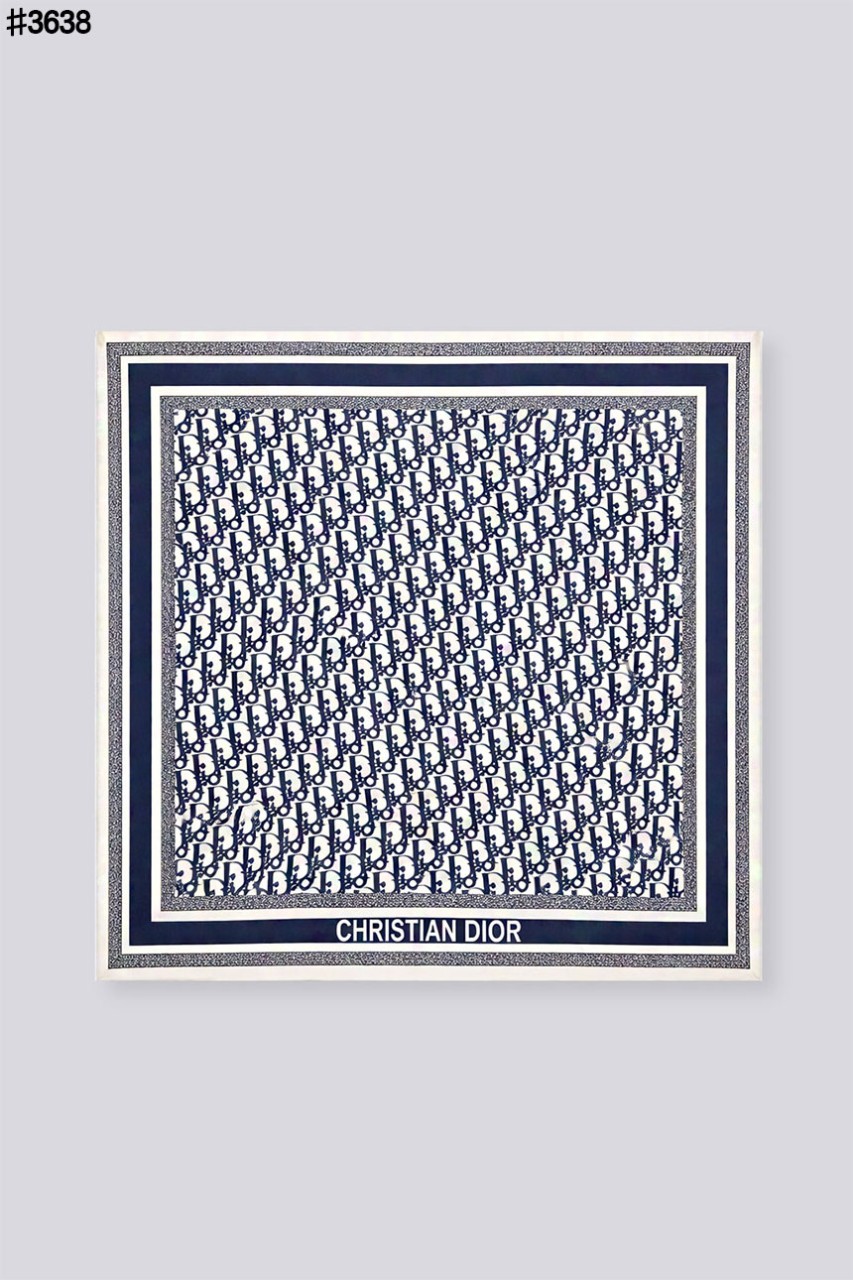 🍀 [DIOR] 크리스찬 디올 트윈 오블리크 90 실크 스퀘어 스카프 🍀