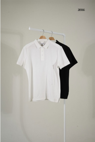 🔆 [Bottega Veneta] 보테가베네타 히든 로고 미니멀 카라 반팔 티셔츠 🔆