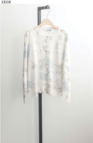 #브루넬로쿠치넬리 [Brunello Cucinelli] 여성 H로고 라운드 실크 니트 가디건 신상입고💢 #상의 #니트 #13116