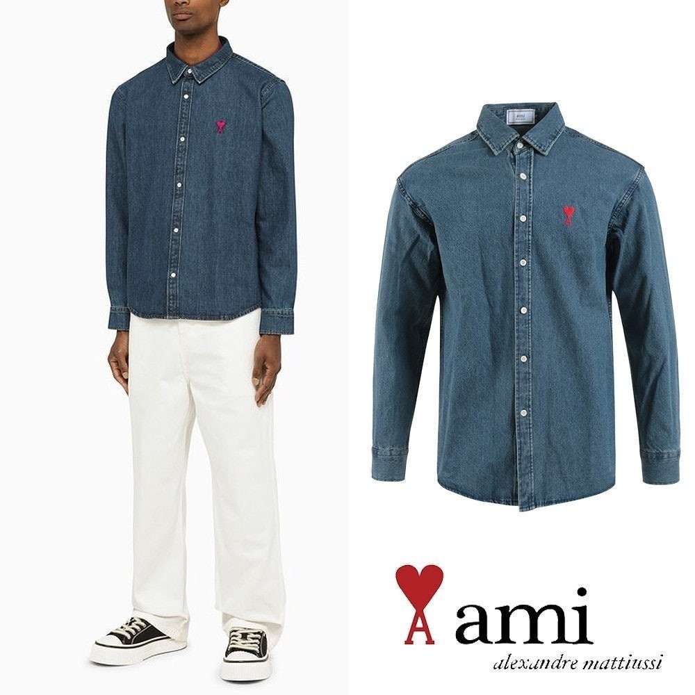 💕 아* 드 꾀흐 데님 셔츠