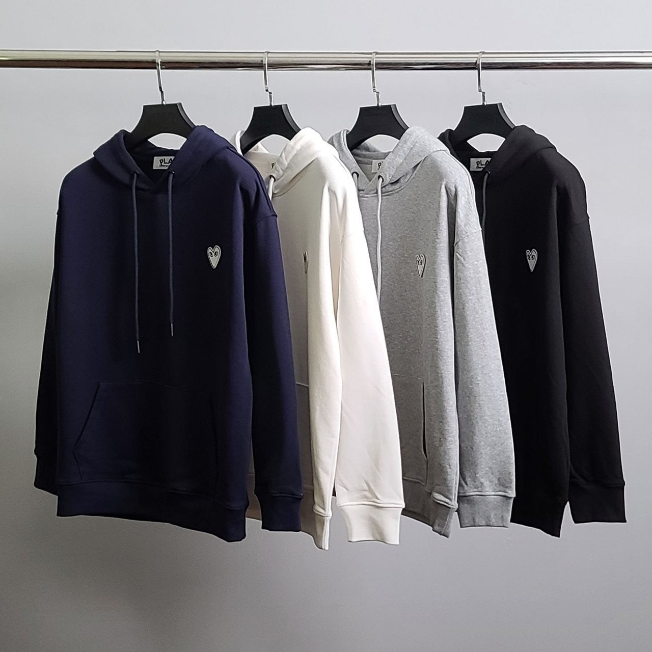 💕 꼼* 화이트와펜 코튼 후드티