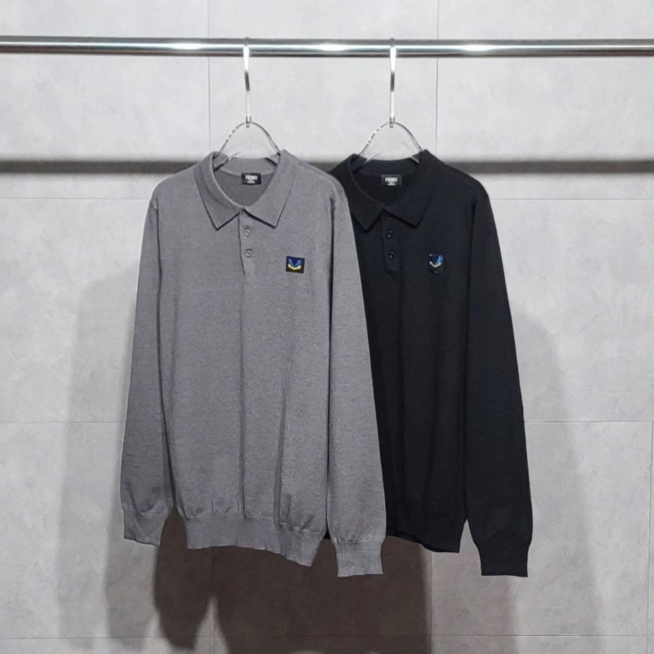 💕 펜* 로고와펜 긴팔 카라 니트